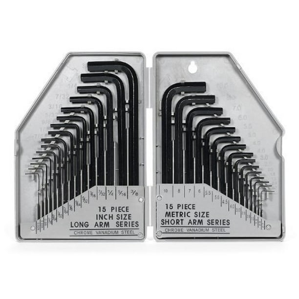 for sale online Wideskall Metric and Allen Wrench Folding Hex Key Set 14 Pieces